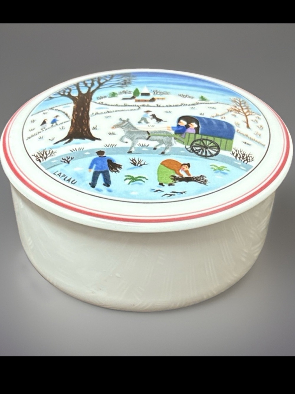Villeroy & Boch Porcelain Winter Scene Decorative Trinket Box/Dish